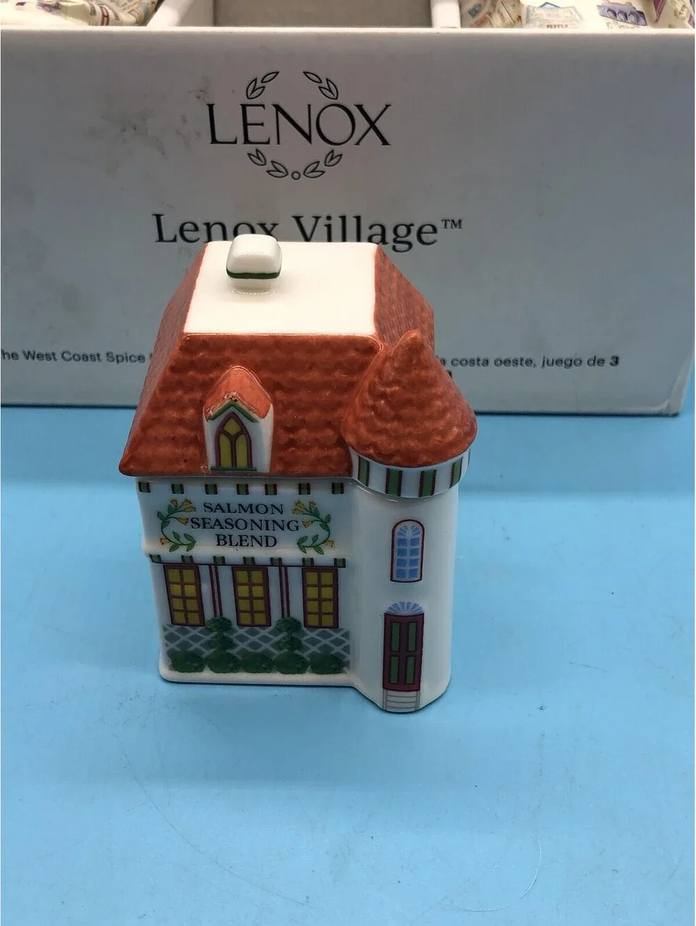 Lenox Village West Coast Spice Houses Set Of 3 Ceramic Spice Jars Multicolor